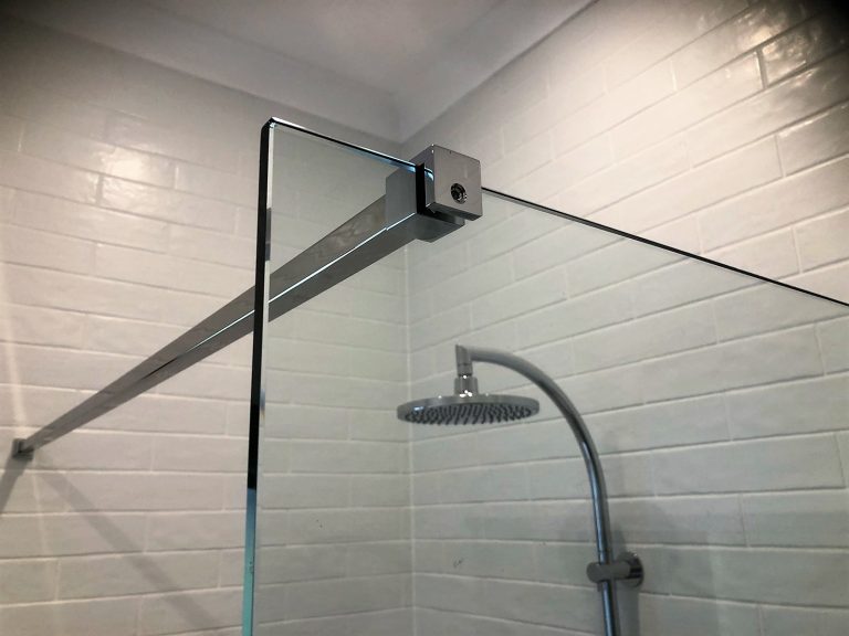 Support Arm Brace Square PS for Frameless Shower panels Kingborough